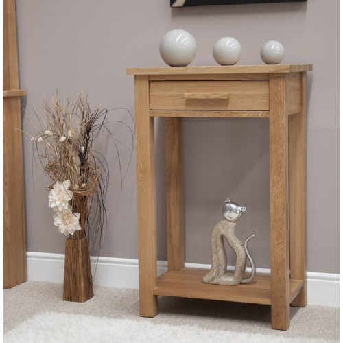 Opus Modern Oak Small Console Table
