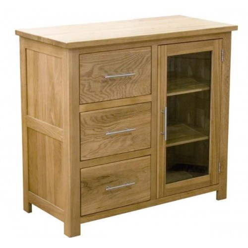 Opus Modern Oak Small Glazed Chest
