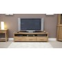 Opus Modern Oak Wide Plasma TV Unit
