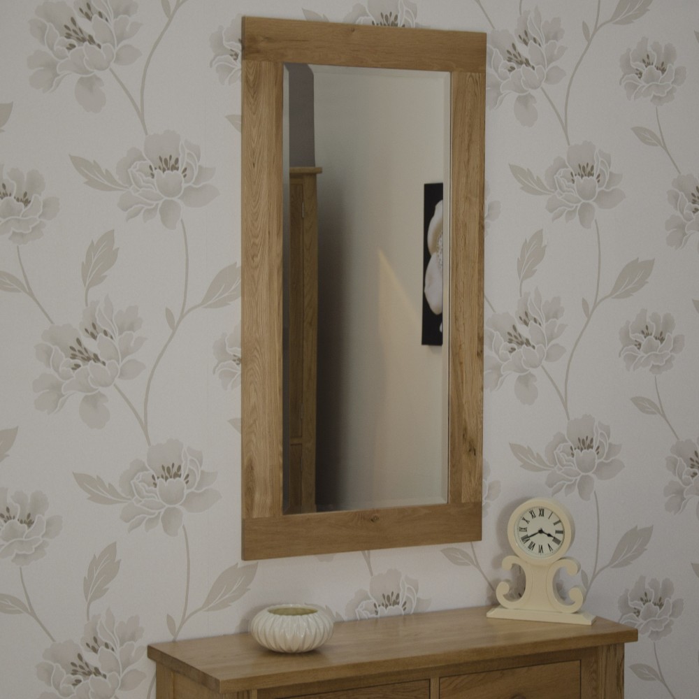 Torino Contemporary Oak 1150 x 600 Tall Mirror