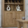 Torino Contemporary Oak 2 Door Bookcase