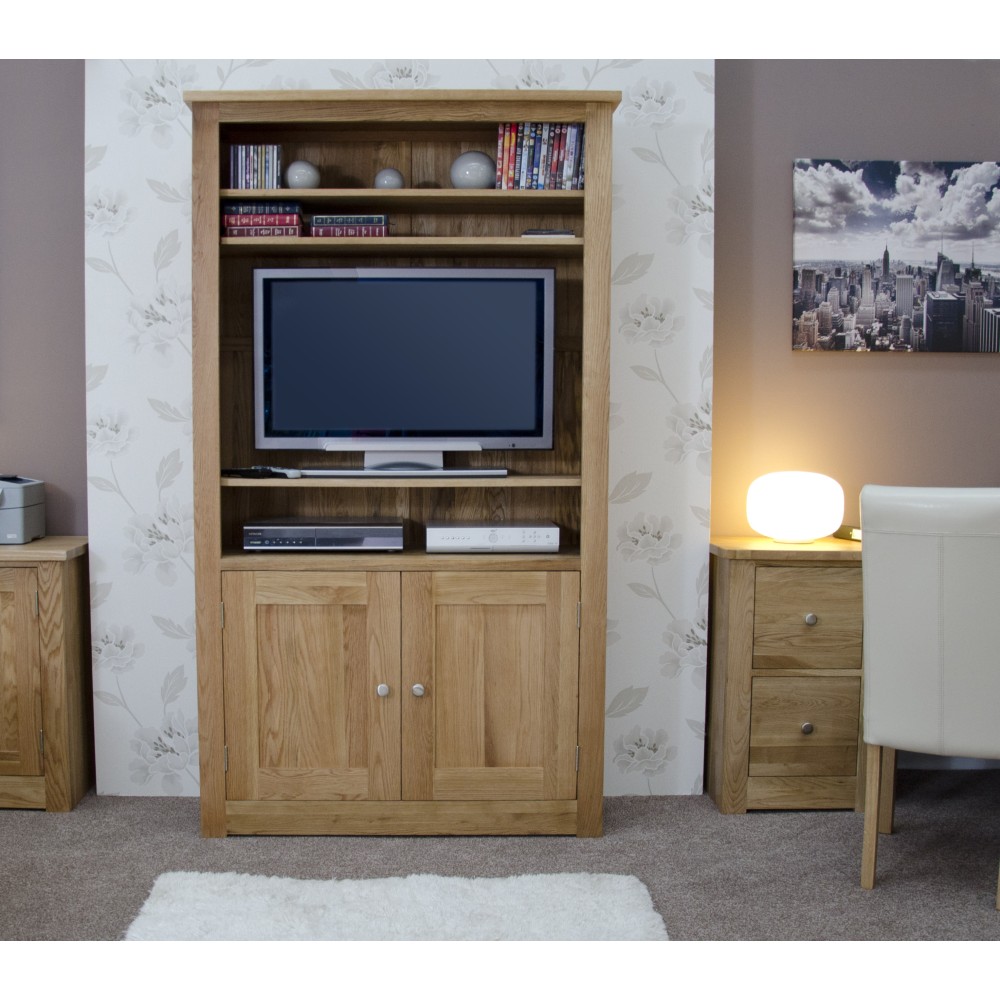 Torino Contemporary Oak 2 Door Bookcase