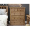 Torino Contemporary Oak 2 Over 3 Drawer Chest