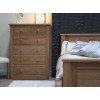 Torino Contemporary Oak 2 Over 4 Drawer Chest
