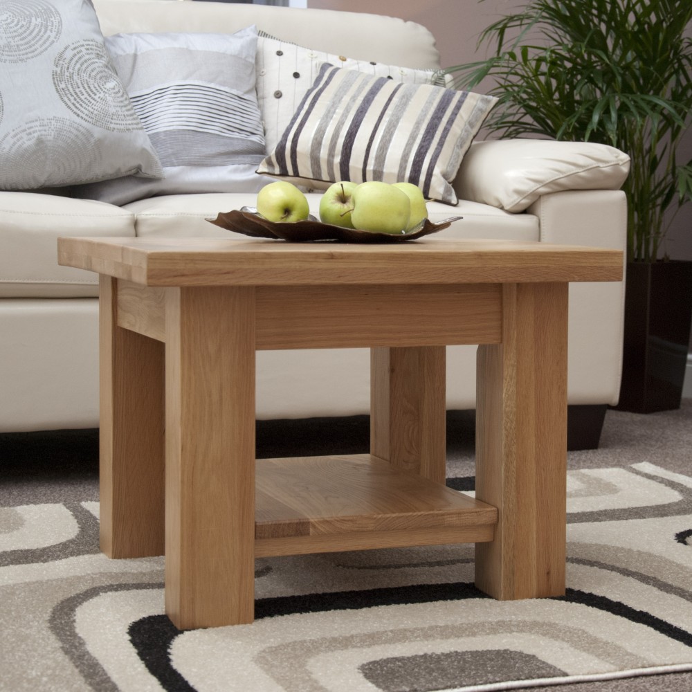 Torino Contemporary Oak 2 x 2 Small Coffee Table Torino Contemporary Oak 2 x 2 Small Coffee Table