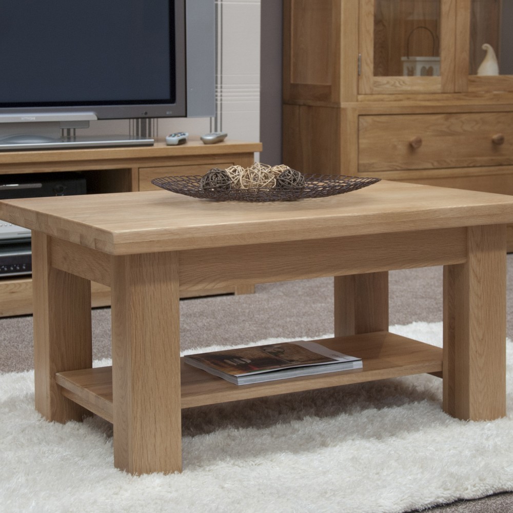 Torino Contemporary Oak 3 x 2 Medium Coffee Table Torino Contemporary Oak 3 x 2 Medium Coffee Table