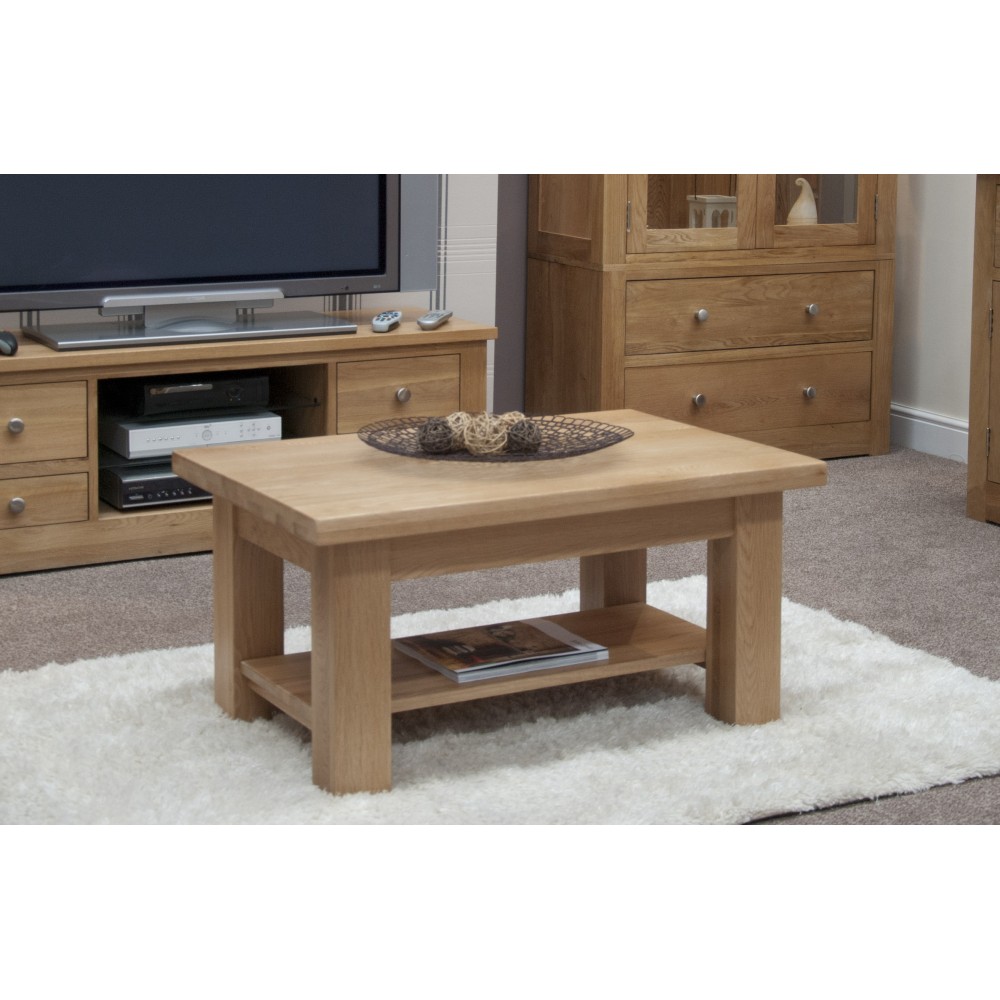 Torino Contemporary Oak 3 x 2 Medium Coffee Table