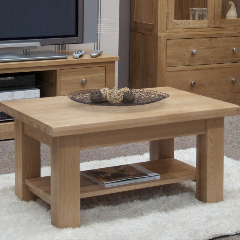 Torino Contemporary Oak 3 x 2 Medium Coffee Table