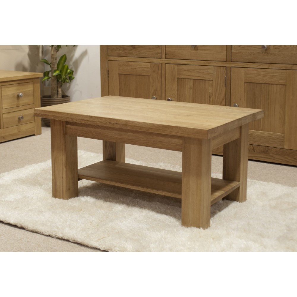 Torino Contemporary Oak 3 x 2 Medium Coffee Table