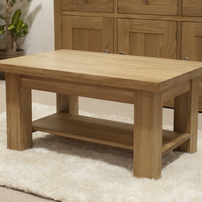 Torino Contemporary Oak 3 x 2 Medium Coffee Table