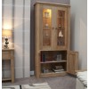 Torino Contemporary Oak 4 Door Library Unit