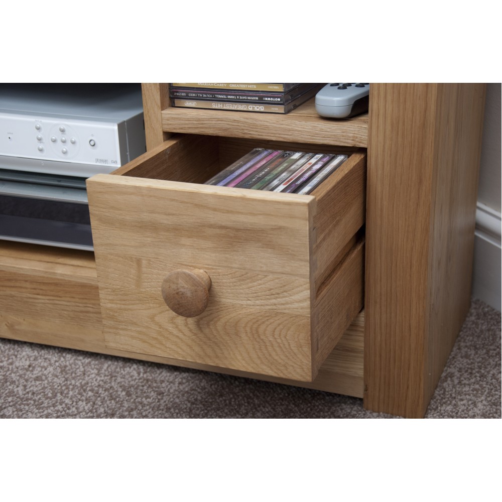 Torino Contemporary Oak Corner TV Unit