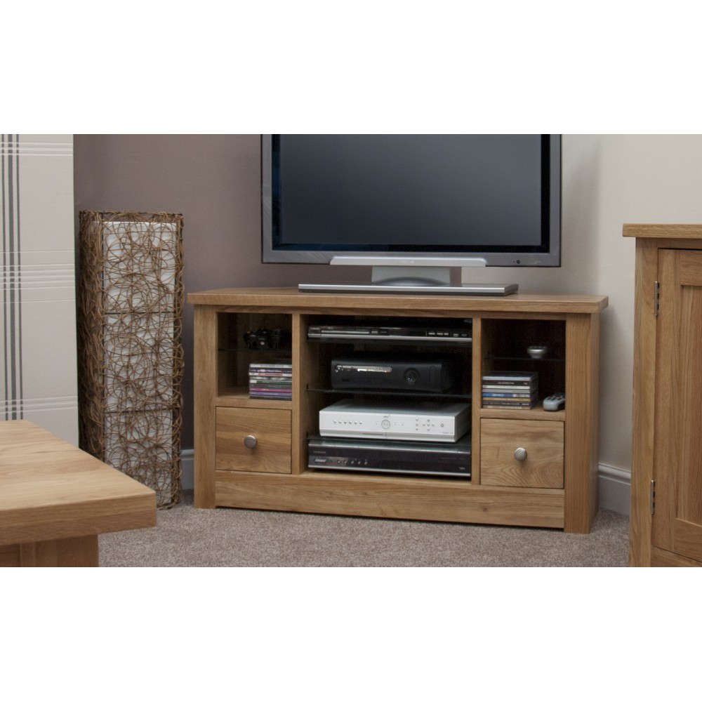 Torino Contemporary Oak Corner TV Unit