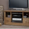 Torino Contemporary Oak Corner TV Unit