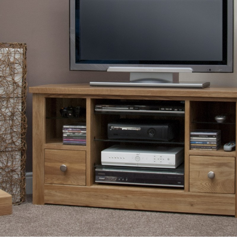 Torino Contemporary Oak Corner TV Unit
