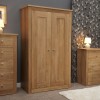Torino Contemporary Oak Double Wardrobe