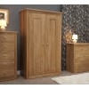 Torino Contemporary Oak Double Wardrobe
