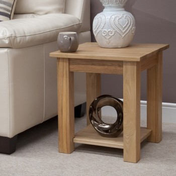 Torino Contemporary Oak Elegance Lamp Table