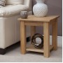 Torino Contemporary Oak Elegance Lamp Table