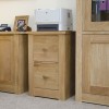 Torino Contemporary Oak Filing Cabinet