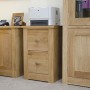 Torino Contemporary Oak Filing Cabinet