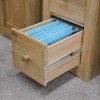 Torino Contemporary Oak Filing Cabinet