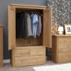 Torino Contemporary Oak Gents Wardrobe