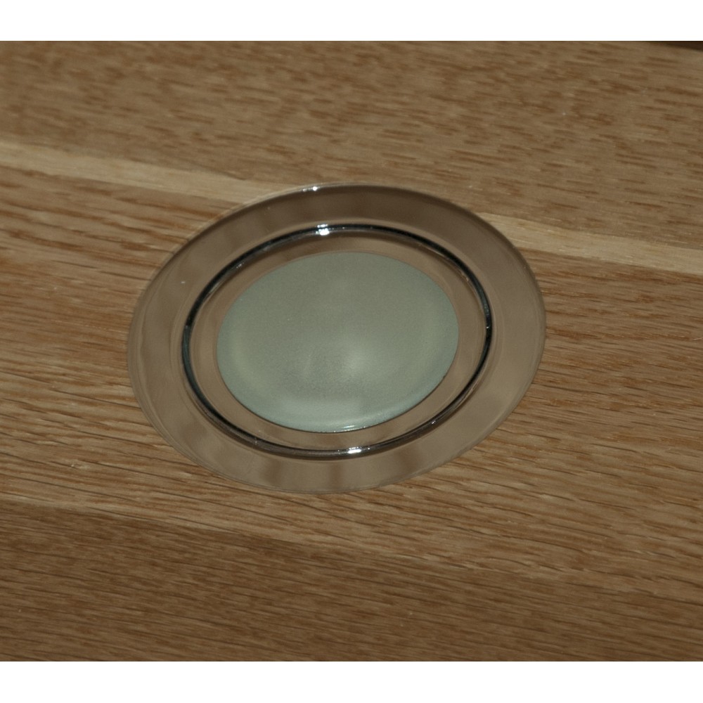 Torino Contemporary Oak Glass Display Cabinet