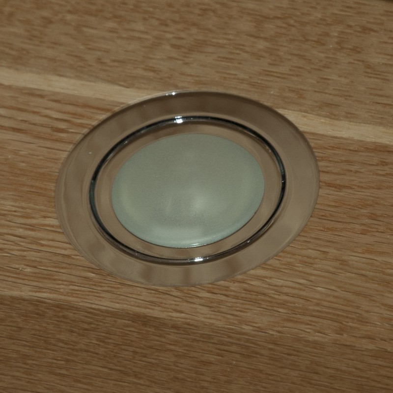 Torino Contemporary Oak Glass Display Cabinet