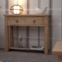 Torino Contemporary Oak Hall Console Table