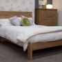 Torino Contemporary Oak Kingsize Slatted Bed
