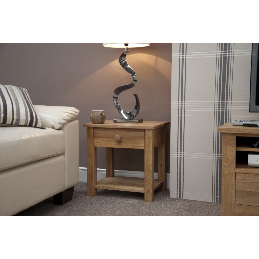 Torino Contemporary Oak Lamp Table Torino Contemporary Oak Lamp Table