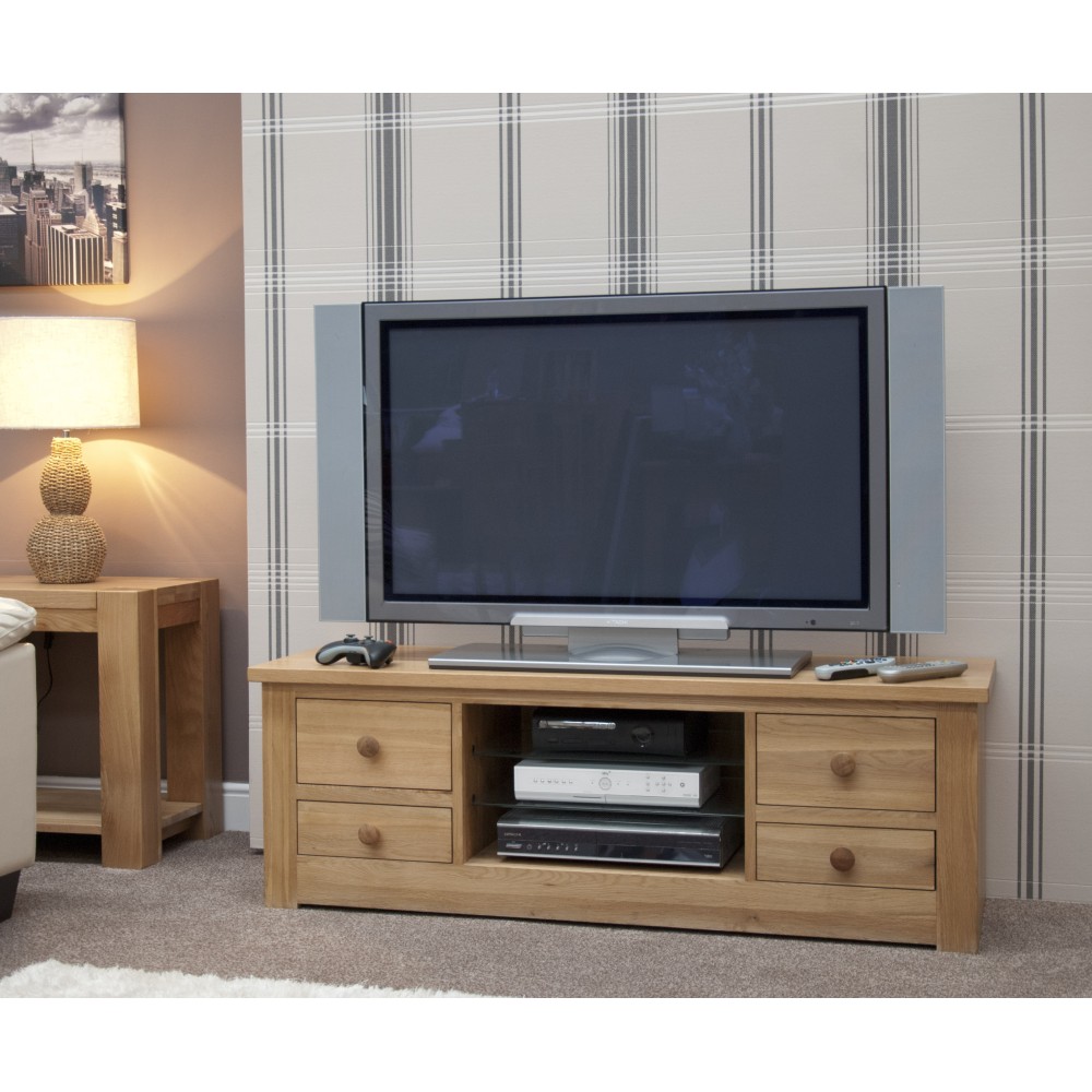 Torino Contemporary Oak Large Plasma Unit