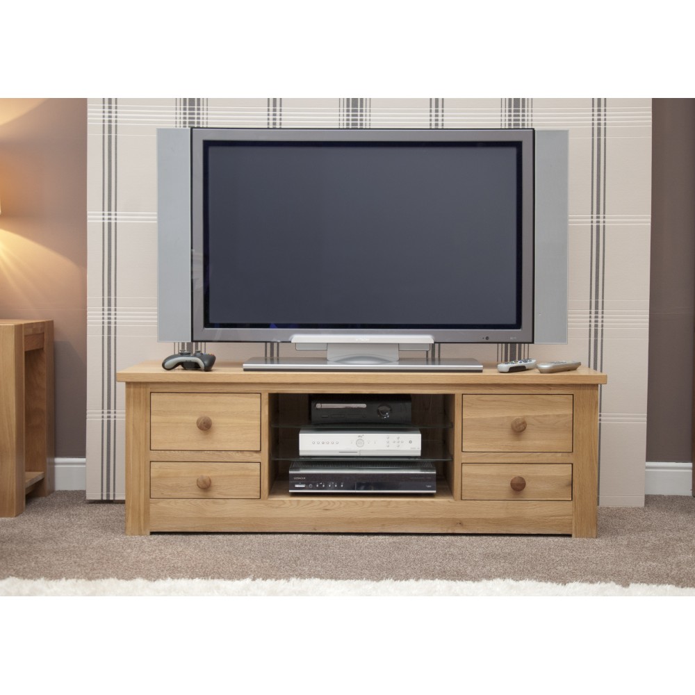 Torino Contemporary Oak Large Plasma Unit