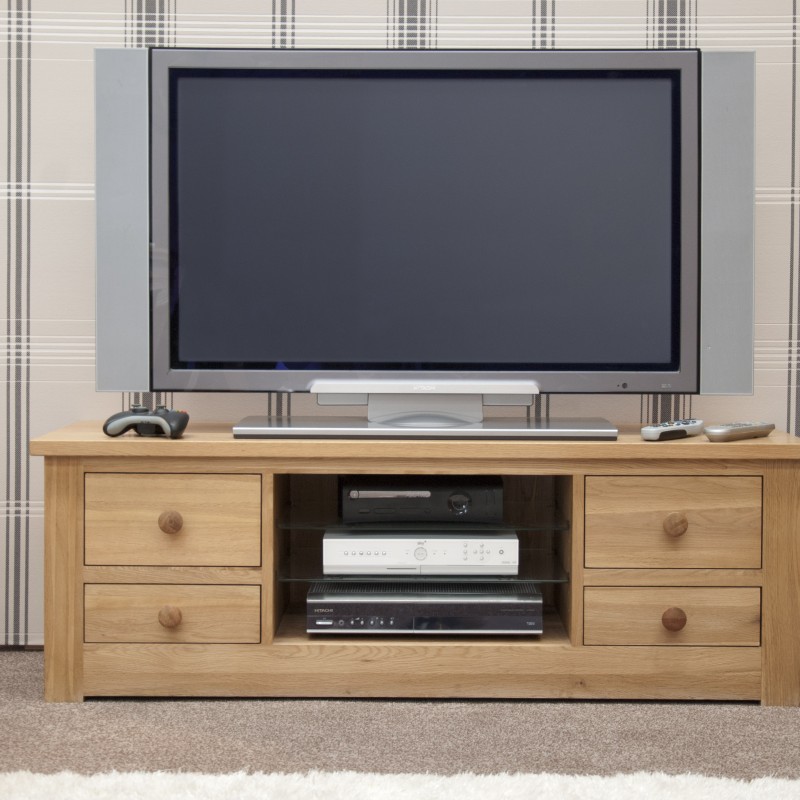 Torino Contemporary Oak Large Plasma Unit
