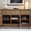 Torino Contemporary Oak Large Sideboard