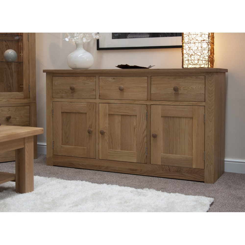 Torino Contemporary Oak Large Sideboard