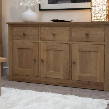 Torino Contemporary Oak Large Sideboard