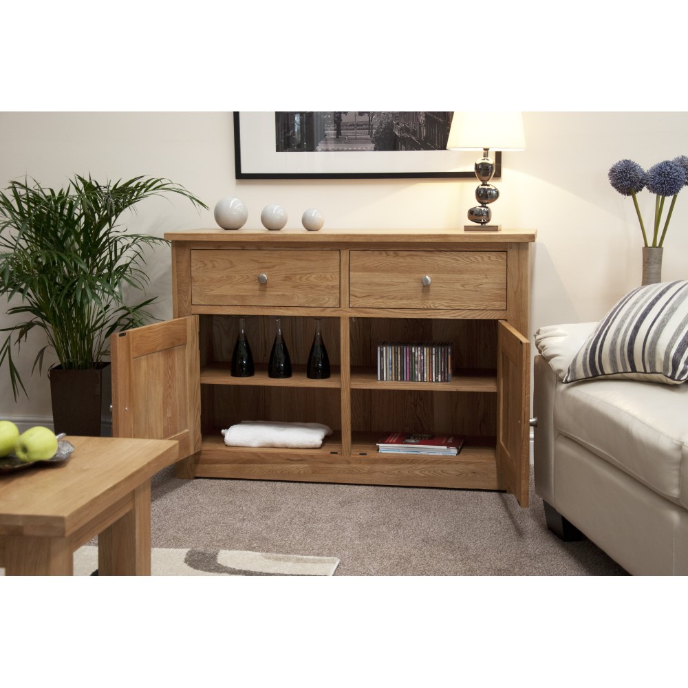 Torino Contemporary Oak Medium Sideboard
