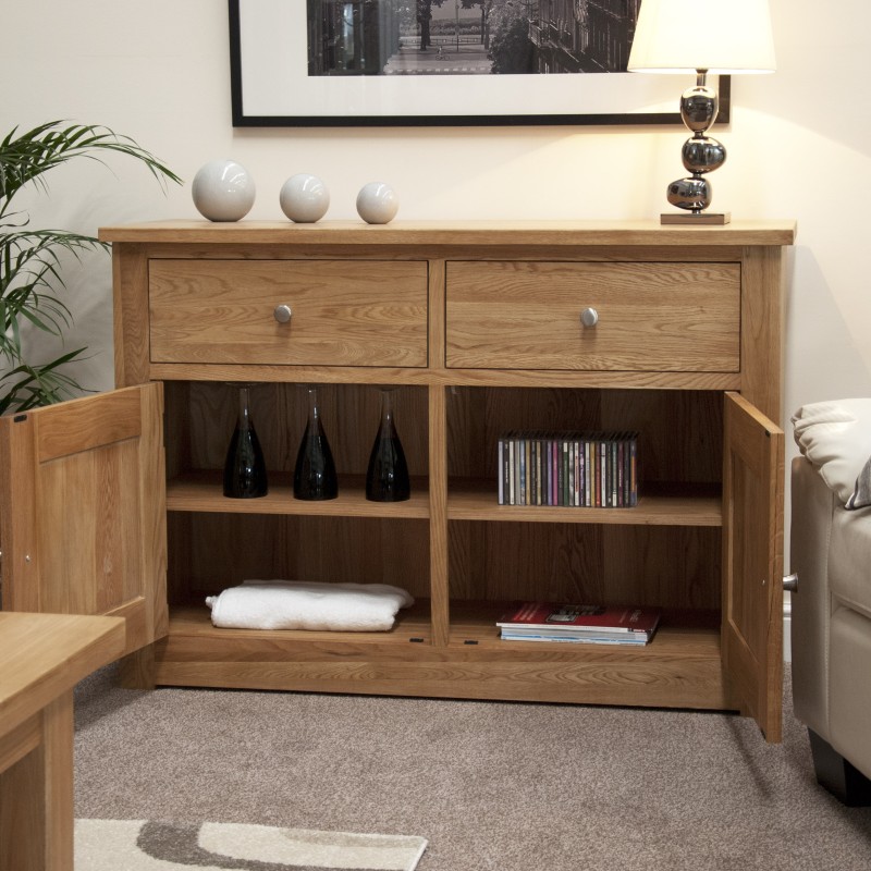 Torino Contemporary Oak Medium Sideboard