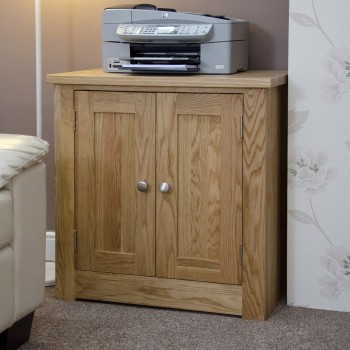 Torino Contemporary Oak Printer Occasional Cabinet