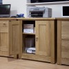 Torino Contemporary Oak Printer Occasional Cabinet