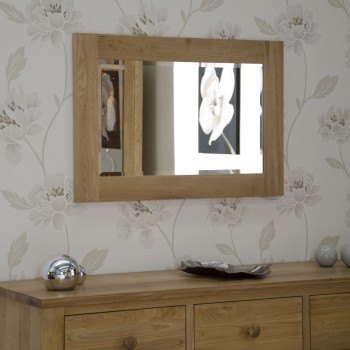 Torino Contemporary Oak Small 900 x 600 Mirror