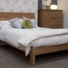 Torino Contemporary Oak Superking Slatted Bed