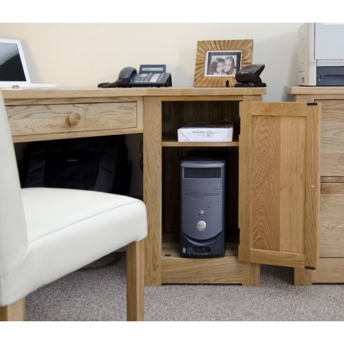 Torino Contemporary Oak Corner Desk