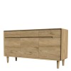Scandic Oak 3 Door Large Sideboard