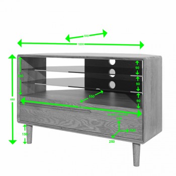 Scandic Oak Corner TV Unit