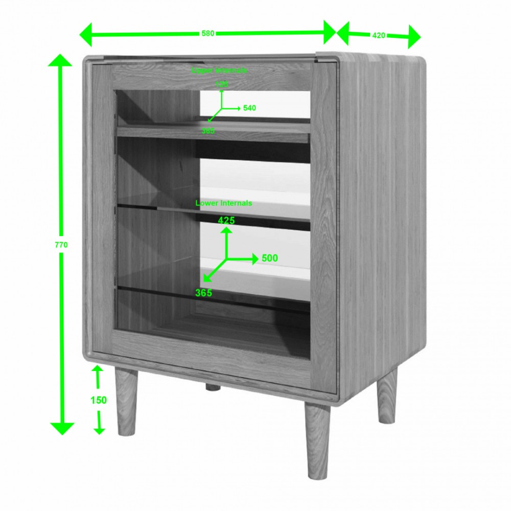 Scandic Oak Hifi Unit
