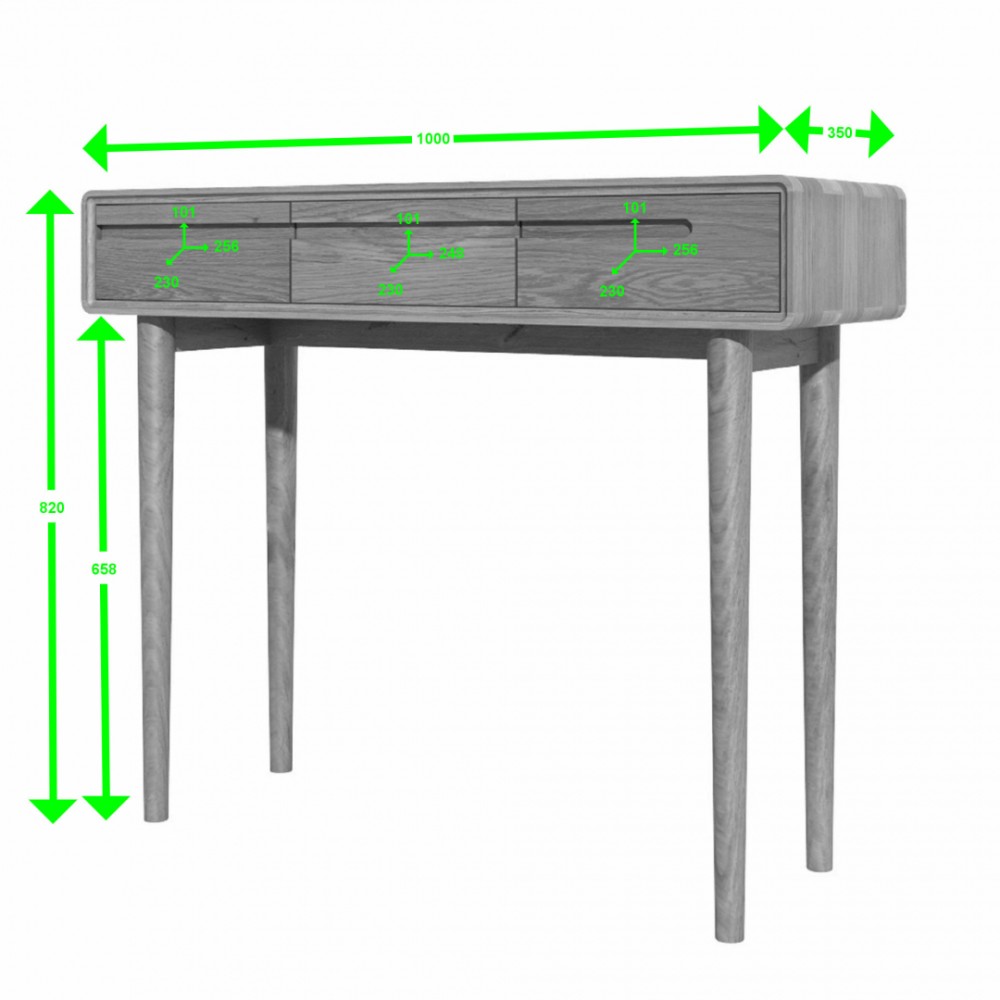 Scandic Oak Hall Table