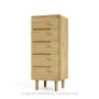Scandic Oak 5 Drawer Chest of Drawers